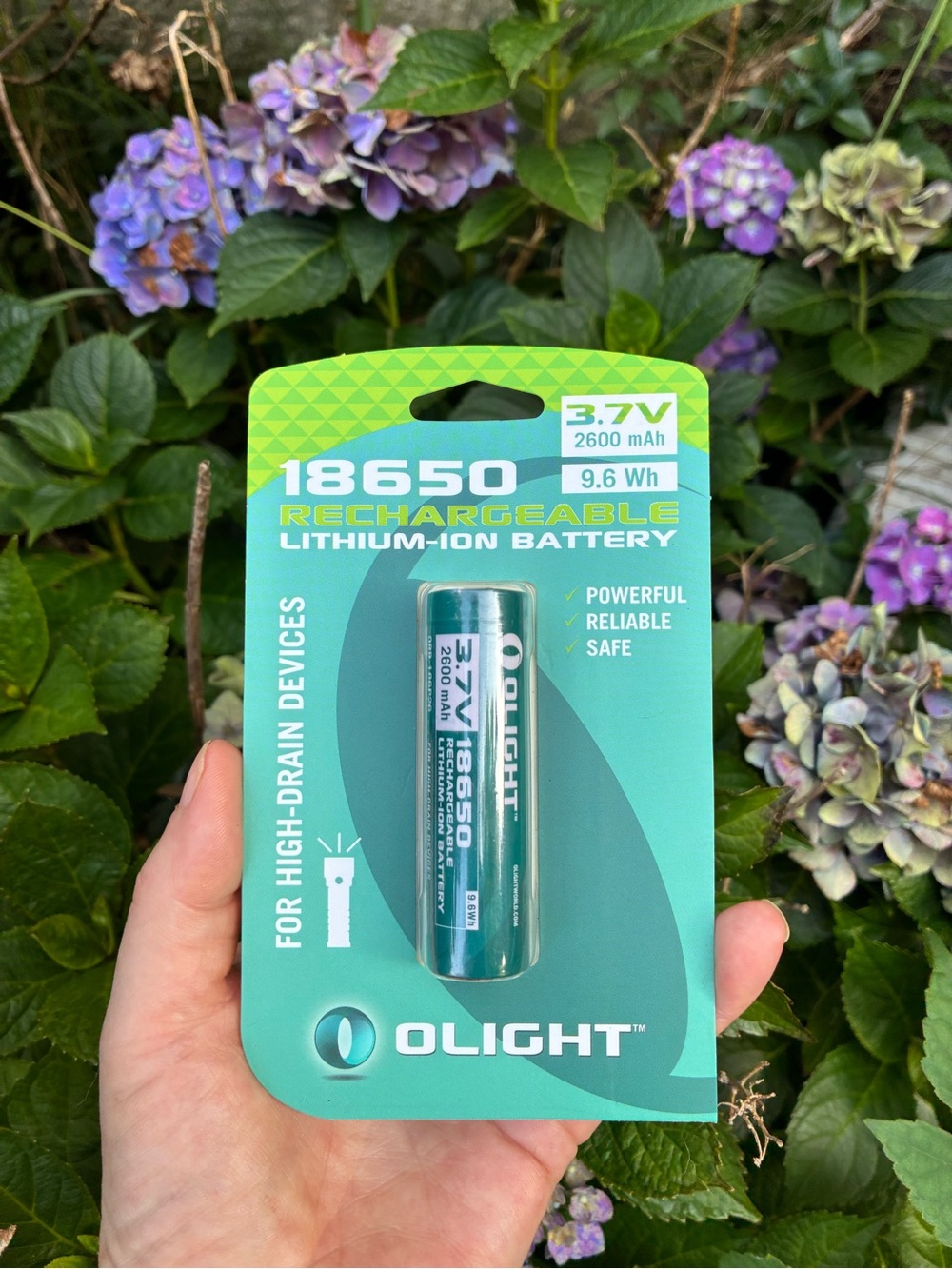 🔋18650 3.7V 2600mAh Rechargeable Lithium Battery - Teal